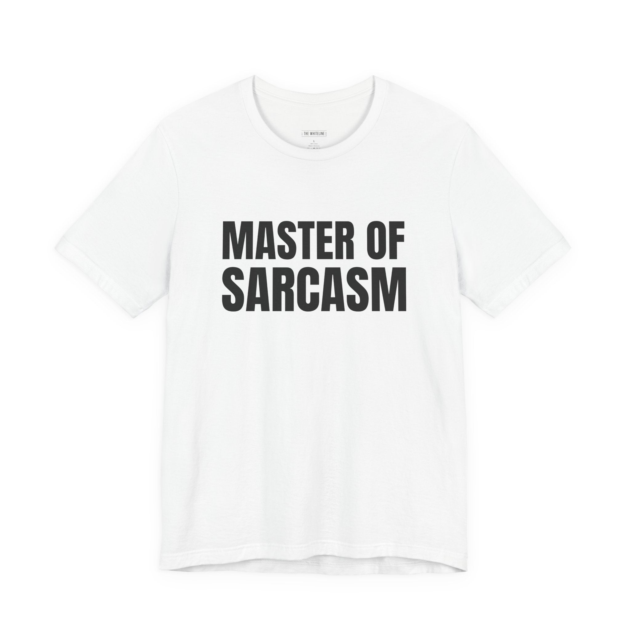 Minimalist "Master of Sarcasm" T-Shirt – Unisex Jersey Short Sleeve Tee
