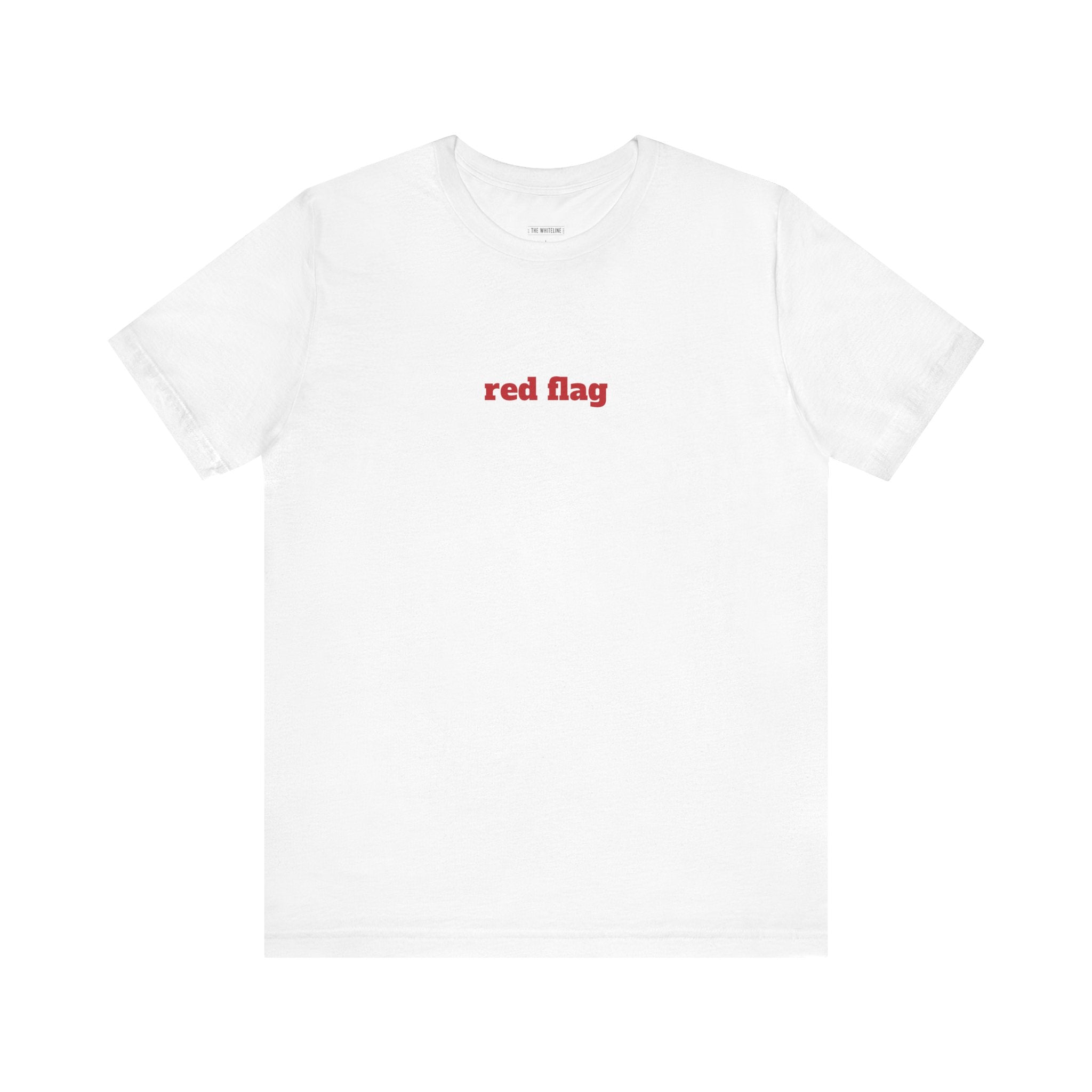 Minimalist "Red Flag" T-Shirt – Unisex Jersey Short Sleeve Tee