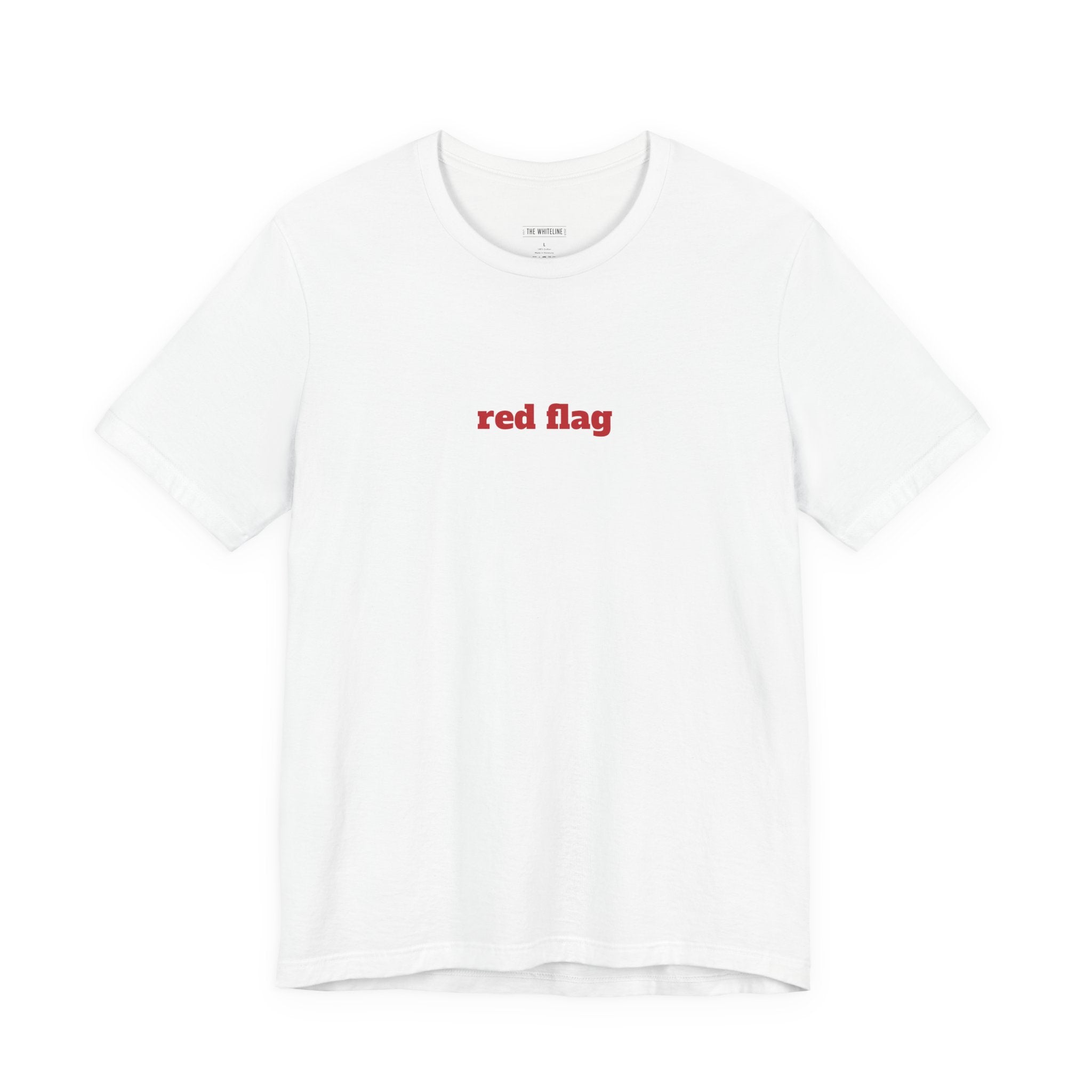 Minimalist "Red Flag" T-Shirt – Unisex Jersey Short Sleeve Tee