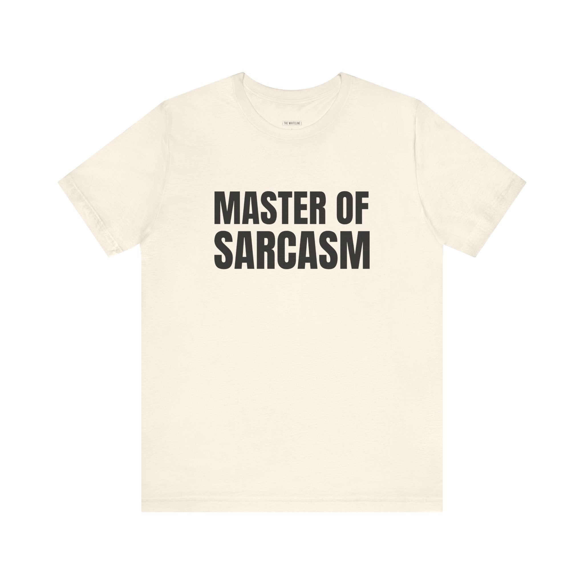 Minimalist "Master of Sarcasm" T-Shirt – Unisex Jersey Short Sleeve Tee